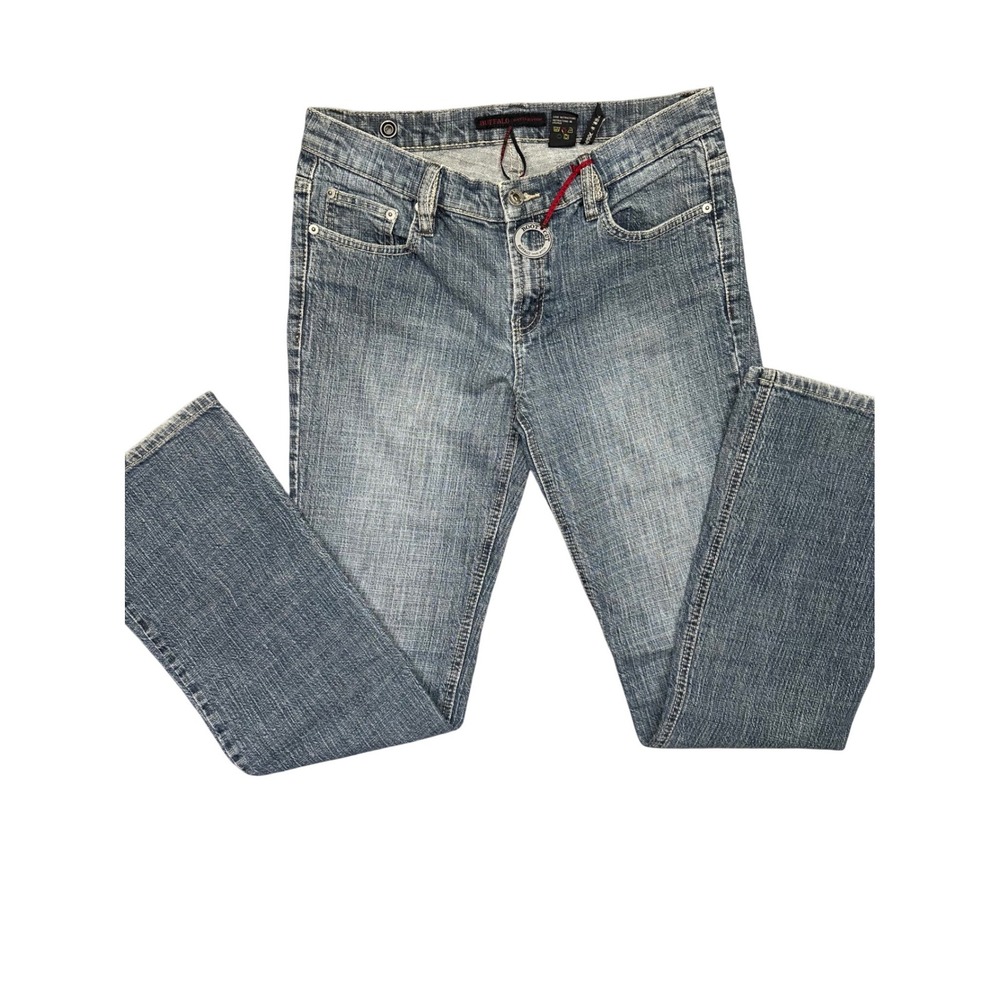 Buffalo David Bitton MOWY-X Y2K Blue Bootcut Jeans Mens 31 Medium Wash Denim